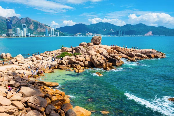 Hon Chong Cape Rock Garden Popular Tourist Attraction Nha Trang — Stock Photo, Image