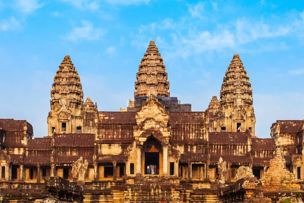 Angkor Wat Templom Siem Arapban Kambodzsában Angkor Wat Világ Legnagyobb — Stock Fotó