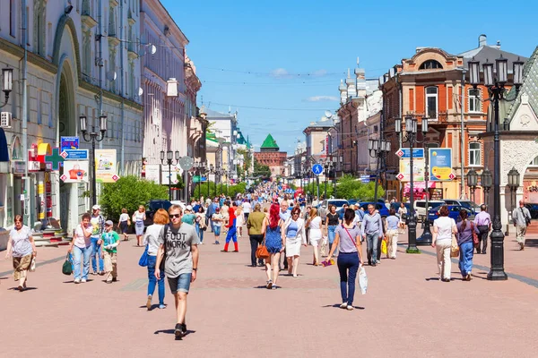 Nizhny Novgorod Russia Haziran 2016 Bolshaya Pokrovskaya Rusya Nın Nizhny — Stok fotoğraf