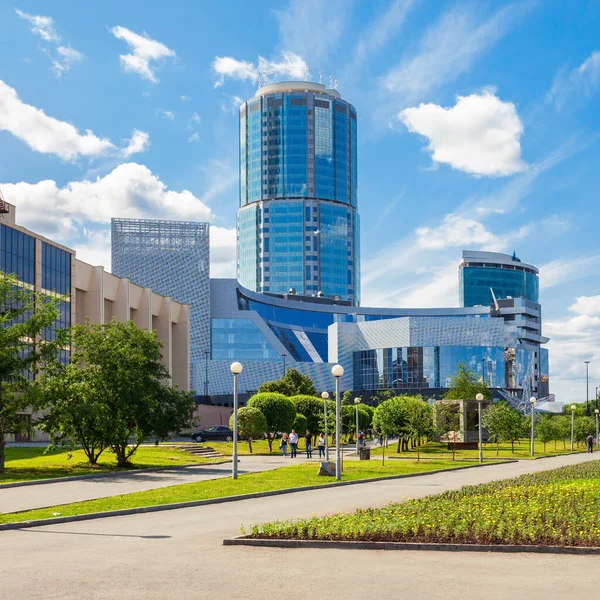 Yekaterinburg Russia Temmuz 2016 Boris Yeltsin Cumhurbaşkanlığı Merkezi Veya Yeltsin — Stok fotoğraf