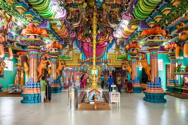 Trincomalee Sri Lanka Febrero 2017 Templo Pathirakali Amman Interior Pathrakali —  Fotos de Stock