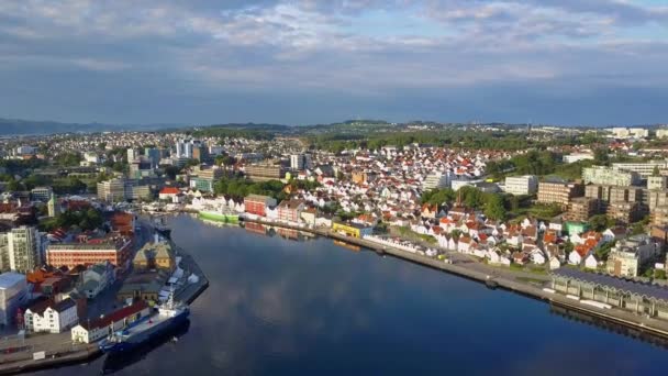 Stavanger, Norveç 'te Vagen — Stok video