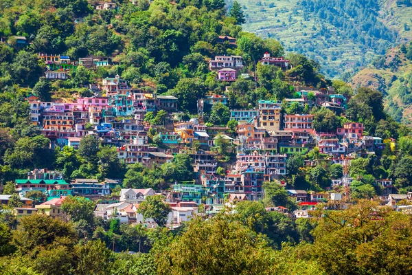 インドのヒマカル プラデーシュ州のクルー タウンの空中パノラマ風景 クルー バレー — ストック写真