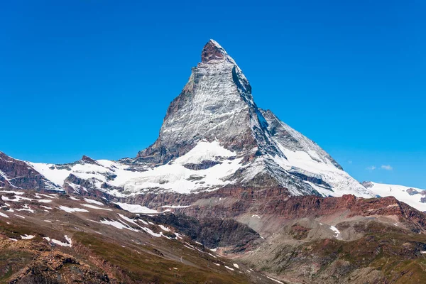 Pasmo Górskie Matterhorn Alp Położone Między Szwajcarią Włochami — Zdjęcie stockowe