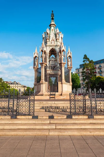 Brunswick Monument Ett Mausoleum Charles Hertig Brunswick Genève Stad Schweiz — Stockfoto