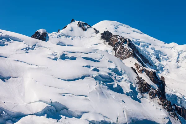 Mont Blanc Monte Bianco Signifiant Montagne Blanche Est Haute Montagne — Photo