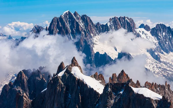 Mont Blanc Monte Bianco Που Σημαίνει Λευκό Όρος Είναι Υψηλότερη — Φωτογραφία Αρχείου