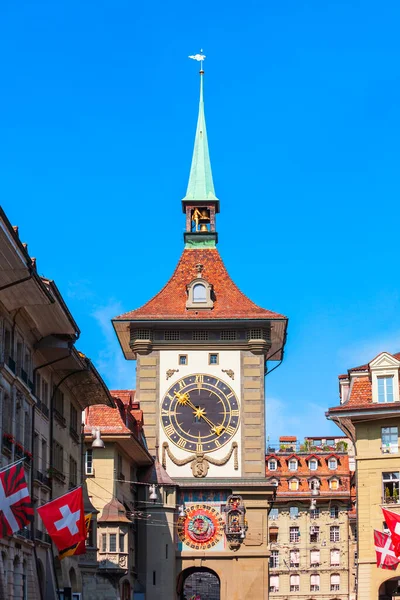 Zytgloggeは スイスのベルン市にあるランドマーク的な中世の時計塔です ロイヤリティフリーのストック写真