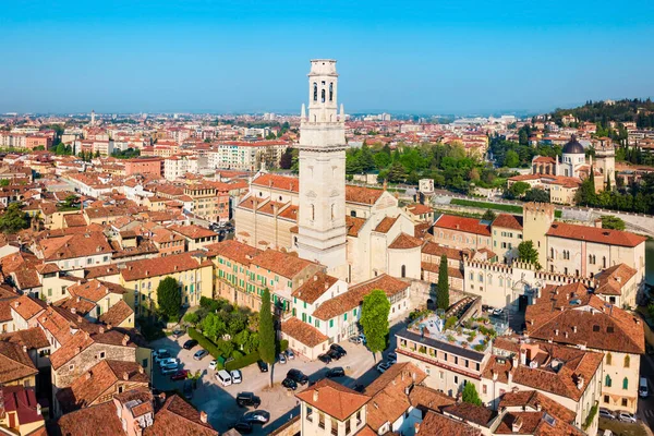 Verona Katedralen Panoramautsikt Över Verona Venetien Regionen Italien — Stockfoto