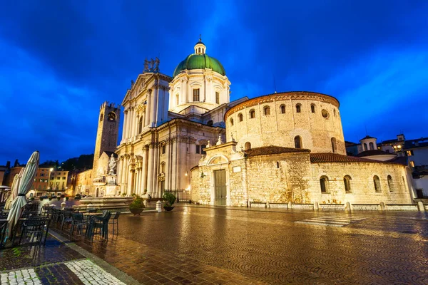 Katedral Eller Duomo Nuovo Och Gamla Katedralen Eller Duomo Vecchio — Stockfoto