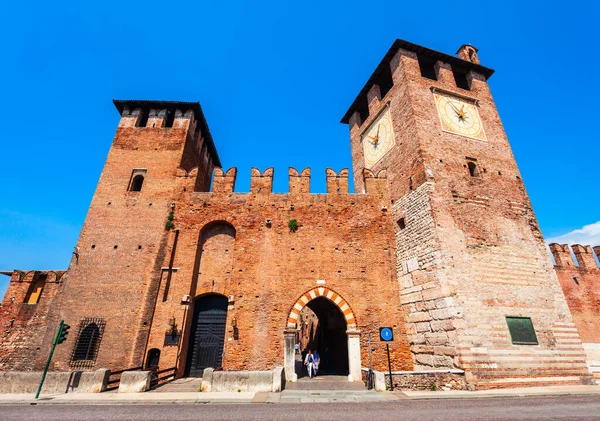 Castelvecchio Old Castle Located Verona Veneto Region Italy — Stock Photo, Image