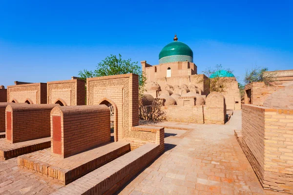 Pakhlavan Makhmoud Mausoleum Ichan Kala Ancient Walled Inner Town City — Stock Photo, Image