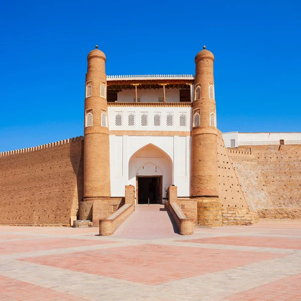 Bukhara Bárkájának Bejárati Kapuja Egy Ősi Hatalmas Erőd Bukharában Üzbegisztánban — Stock Fotó