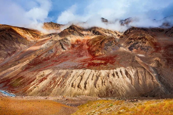 Paisagem Montanhosa Panorâmica Estrada Entre Manali Himachal Leh Ladakh Himalaia — Fotografia de Stock