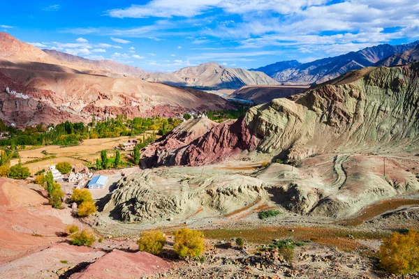 Maanvallei Moonland Bij Lamayuru Dorp Ladakh Het Noorden Van India — Stockfoto