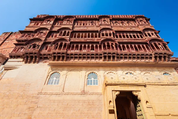 Mehrangarh Fort Encuentra Ciudad Jodhpur Rajasthan Uno Los Fuertes Más —  Fotos de Stock