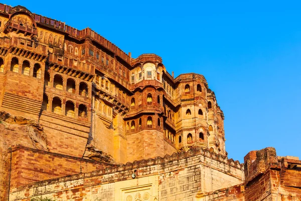 Mehrangarh Fort Est Situé Dans Ville Jodhpur Dans Rajasthan Est — Photo