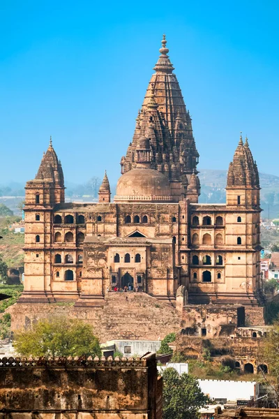 チャトゥブジ寺院 Chaturbhuj Temple インドのマディヤ プラデーシュ州オーチャにあるヴィシュヌに捧げられたヒンドゥー寺院 — ストック写真