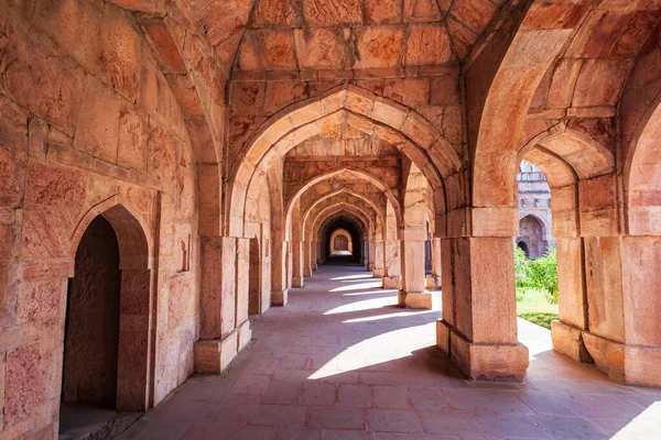 Arches Ruines Enclaves Royales Dans Ancienne Ville Mandu Dans État — Photo