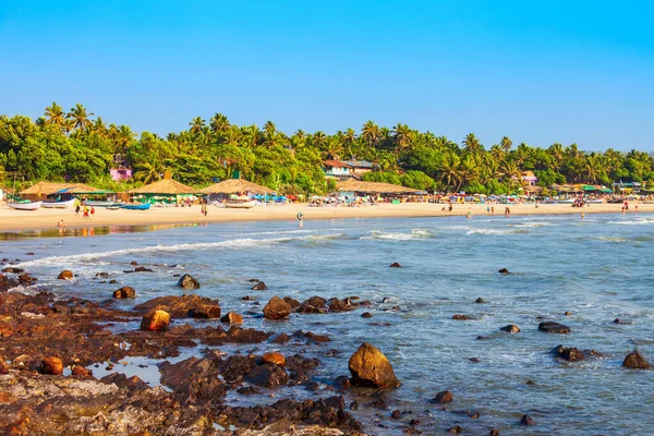 Роки Пляже Арабил Севере Гоа Юге Индии — стоковое фото