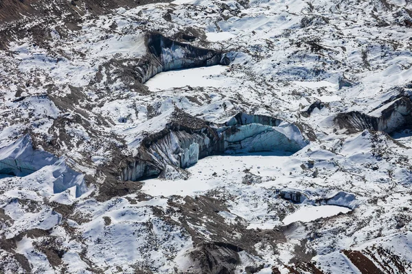 Lodowiec Khumbu Podnóża Góry Everest Regionie Everest Himalajach Nepal — Zdjęcie stockowe