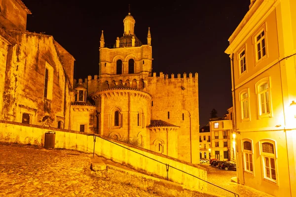 Eski Coimbra Katedrali Portekizce Velha Coimbra Portekiz Coimbra Şehrinde Bulunan — Stok fotoğraf