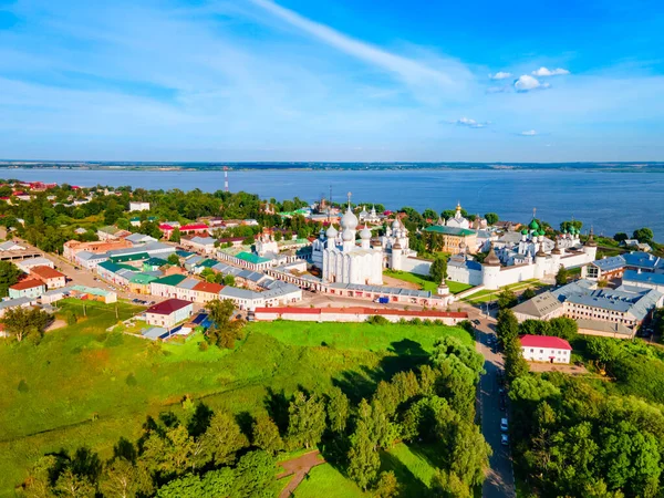 Rostov Kremlin Lake Nero Aerial Panoramic View Rostov Veliky Rostov — Stock Photo, Image