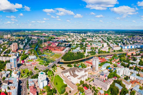 Ivanovo City Uvod River Aerial Panoramic View Golden Ring Russia — Stock Photo, Image