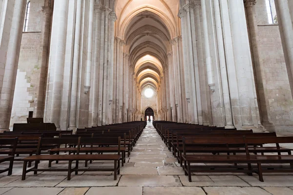 Alcobaça kloster interiör — Stockfoto