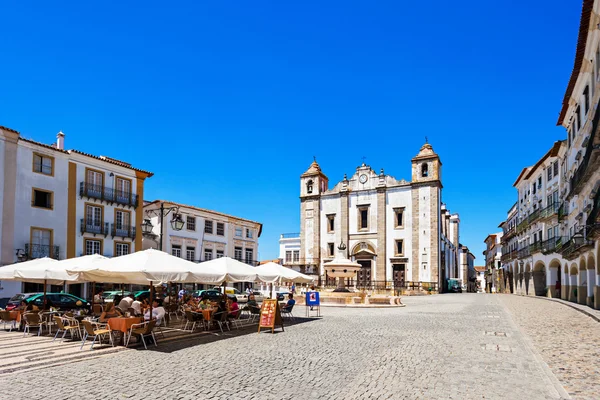 Giraldo Square, Evora — Stok Foto