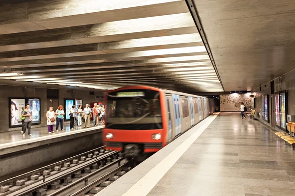 Subway i Lissabon — Stockfoto