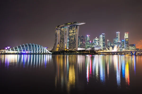 Ciudad de Singapur skyline — Foto de Stock