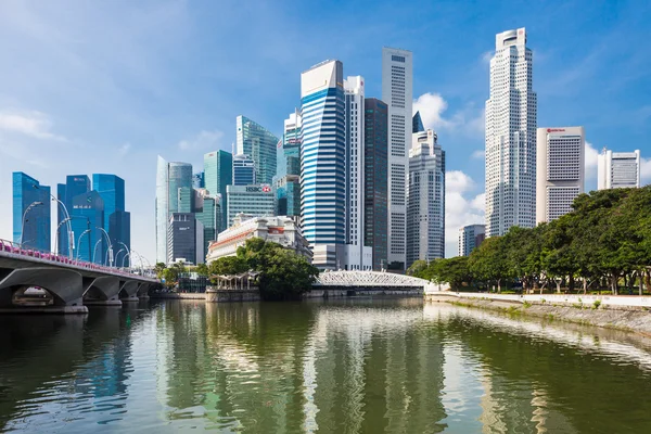 Singapore skyskrapor — Stockfoto