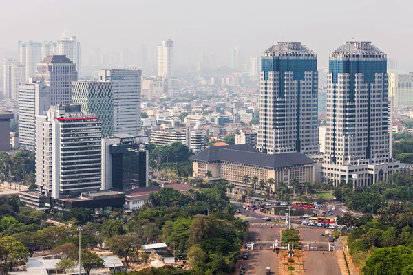 Jakarta-Luftaufnahme — Stockfoto