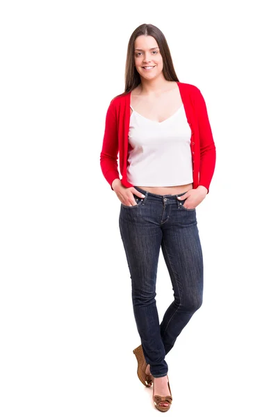 Young casual woman posing — Stock Photo, Image