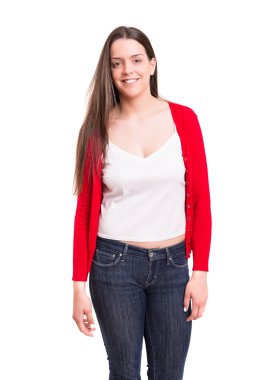 Genç ve güzel bir kadın 