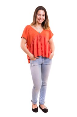 Genç ve güzel bir kadın 