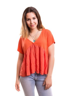 Genç ve güzel bir kadın 