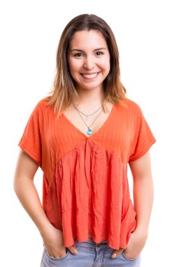 Genç ve güzel bir kadın 