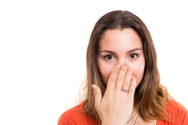 Surprised young woman — Stock Photo, Image