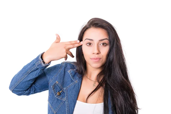 Student hat genug vom Studium für die Abschlussprüfungen — Stockfoto