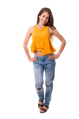 Genç ve güzel bir kadın