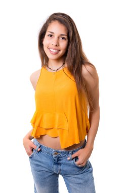 Genç ve güzel bir kadın