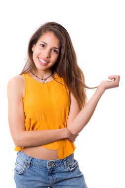 Genç ve güzel bir kadın