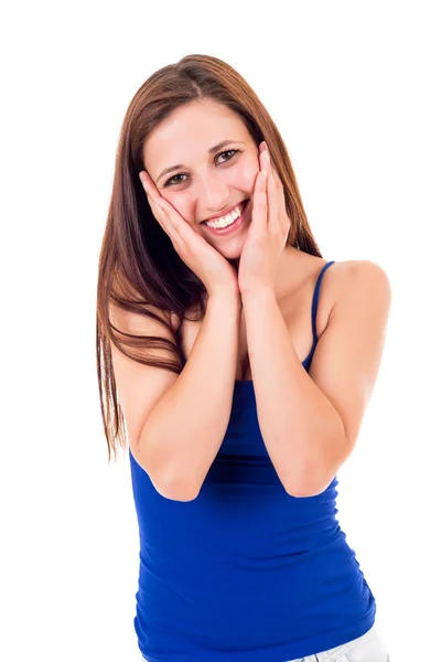 Surprised young woman — Stock Photo, Image