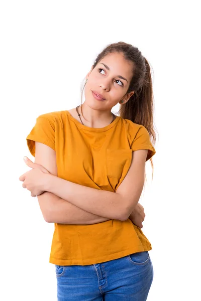 Vrouw met een geweldig idee — Stockfoto