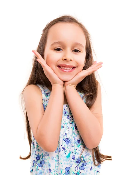 Sonhando linda menina — Fotografia de Stock