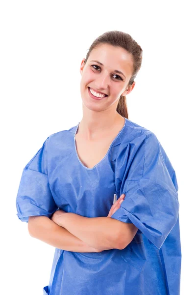 Präventive junge Krankenschwester — Stockfoto