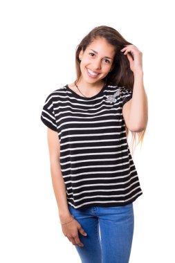 Genç ve güzel bir kadın 