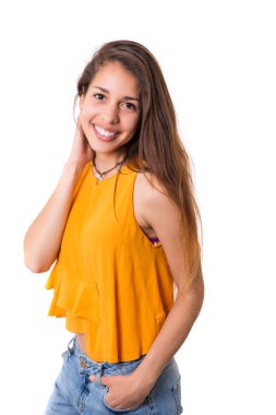 Genç ve güzel bir kadın 